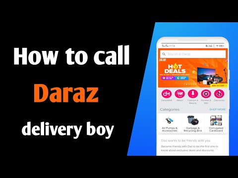 how to contact daraz delivery man