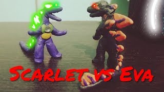 Scarlet Godzilla Vs Eva Godzilla4,000 Special