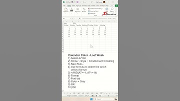 Calendar Template In Excel - PART 2 - Excel Tips and Tricks