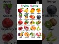 Fruits Name #20Fruits Name with picture #@shorts video