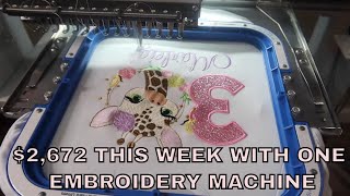 I Made $2,672 This Week With One Embroidery Machine