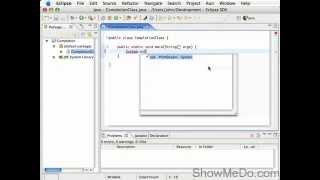 2.Java (Code completion in Eclipse video tutorial)