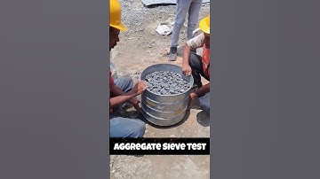 "Aggregate Sieve Test Explained 🔍 | Civil Engineering Lab" #engineeringshorts #AggregateTest