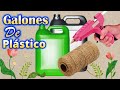 Preciosa Idea  con GALONES DE PLÁSTICO de  4  LITROS | Ver para Creer esta Linda  artesanía😍