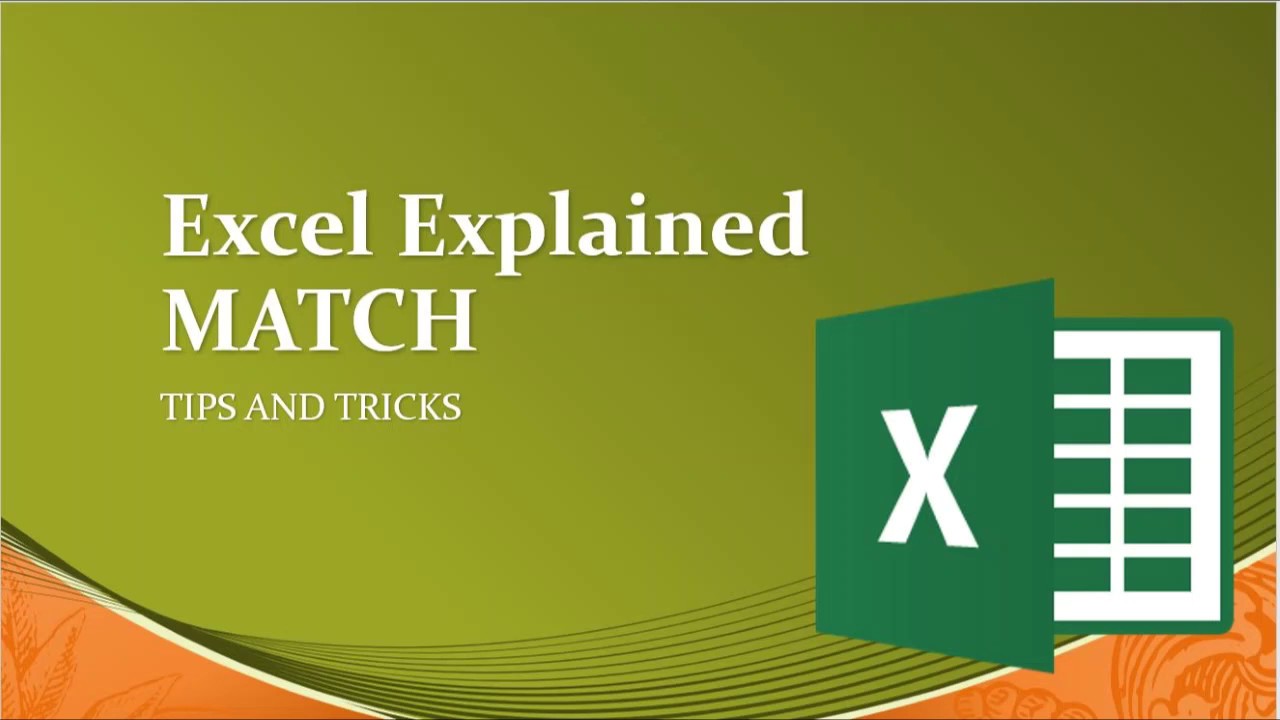 The Complex Simple - Excel - MATCH Function - YouTube