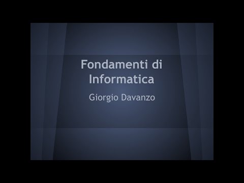 Fondamenti di Informatica - T07 Sistemi Operativi (Parte 1)