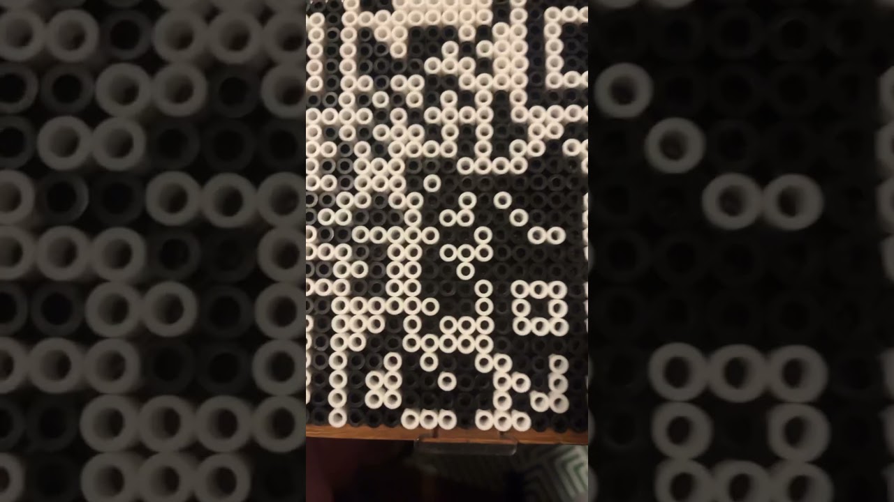QR code rick roll Fuse Bead Pattern - Kandi Pad