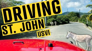 Driving St John Us Virgin Islands