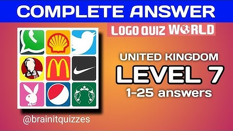 Logo Quiz World, United Kingdom lvl 7 answers #logoquiz @brainitquiz