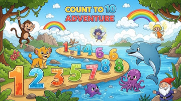 Counting to Ten Adventure Mashup | Fun Numbers Learning for Kids | Animagic Studio
