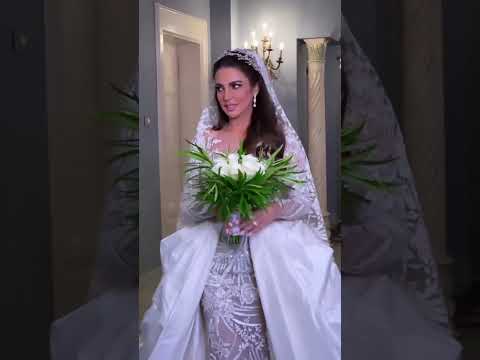 لقطات جديدة من حفل زفاف النجمة درة