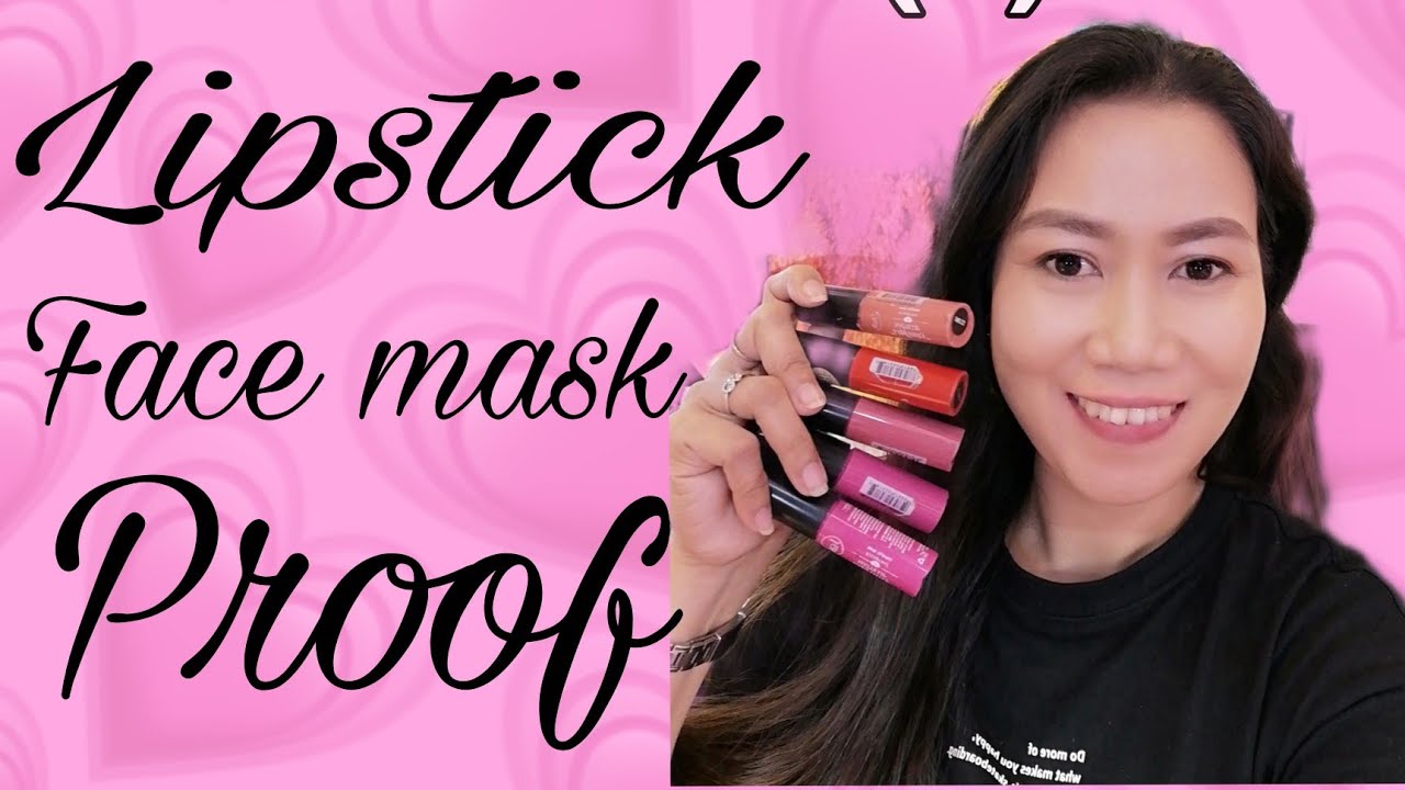 Face mask proof Lipstick try on haul sobrang sulit YouTube