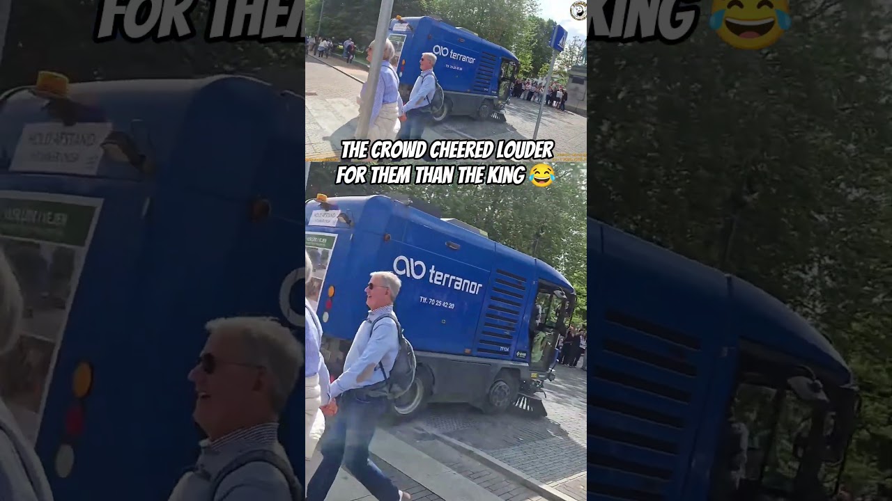 The crowd went wild for the street cleaners! 😂🧹 | #shorts #twitch #odense