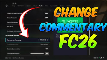 HOW TO CHANGE COMMENTARY LANGUAGE IN FC 26! *EASY*