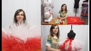 Как пошить Юбку Пачку из кусков Фатина и Атласным Подъюбником на любой Возраст! Мастер Класс Как пошить Юбку Пачку из кусков Фатина и Атласным Подъюбником на любой Возраст! Мастер Класс
