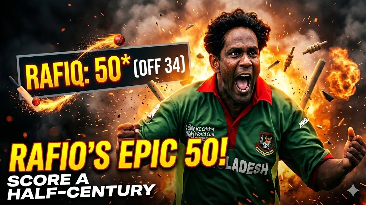 Bangladesh Mohammad Rafiq Mohammed Rafiq scored 50 runs in a special match💥|Independence Day ...