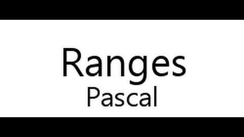 pascal tutorial-9 ranges