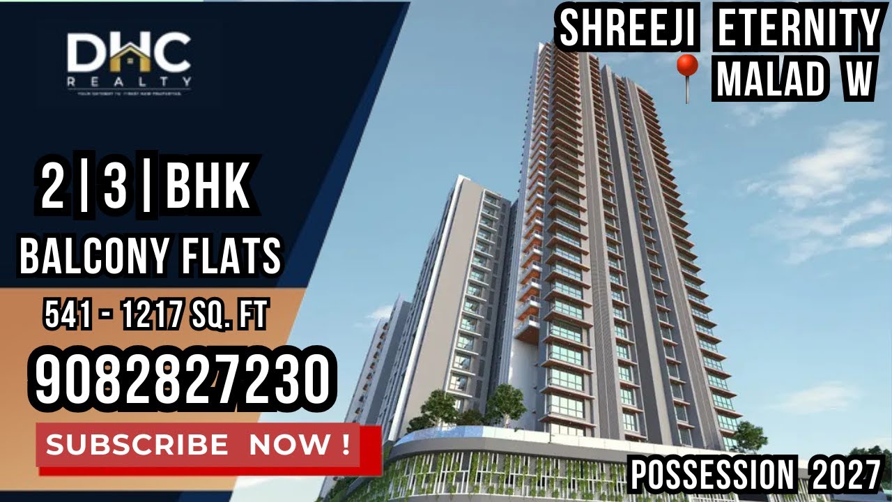 Shreeji Eternity at Malad West, Mumbai | 2BHK | 3BHK | Balcony Apartments | 