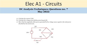 PEO solved examples (ELEC A1): DC Analysis Question no. 7
