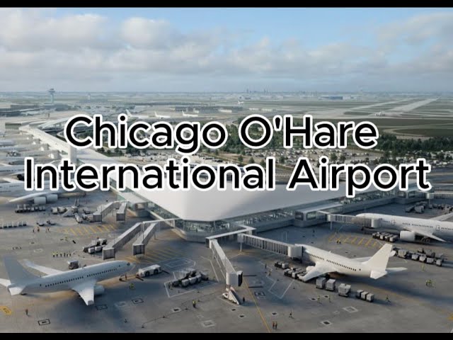 Chicago, Соединенные Штаты | Аэропорт K Chicago O’Hare (ORD) | Обзор терминала пешком 4K