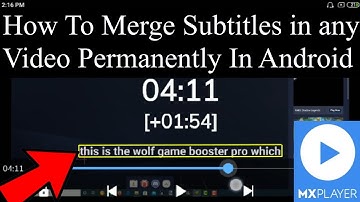 How to merge subtitle/.srt file in any video/movie permanently In Your Android Device