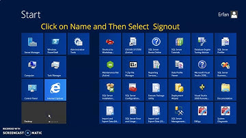 How to Sign out from Windows Server 2012