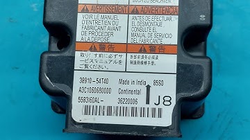38910-54T40 ! Swift Dzire Airbag Module Repair ! Reset ! Airbag Module Programming ! Airbag Light