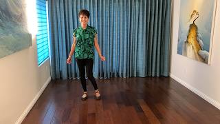 Here Comes Love line dance demonstration and tutorial by Stephie