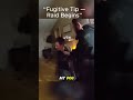 Fugitive Tries to Run — Taser Warning, Takedown, Then “No Hard Feelings”