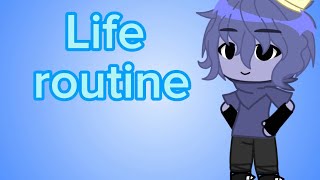 Life routine with blue ||Rainbow friends gacha||