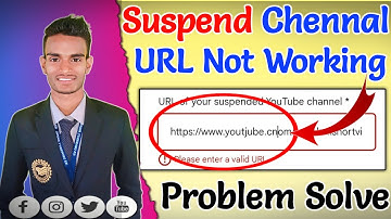 YouTube channel url galat bata raha hai | suspend YouTube channel ka url copy kaise kare#youtube