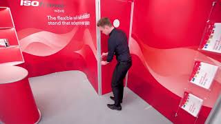 ISOframe Wave, modular, reusable and flexible exhibition stand