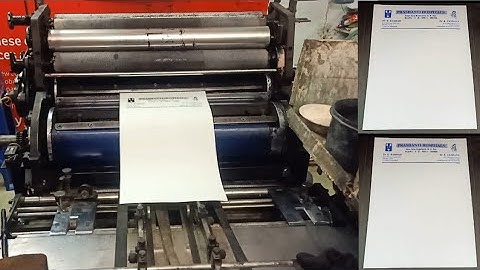 Letter Head Royal blue Colour Printing by Hamada 800 Offset Printing Machine 🙏 Offset Printing