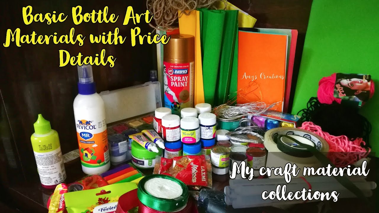 Basic Bottle Craft Materials For Beginners /Basic Craft Materials with ...