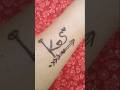💞 KS 💞 cute couple name mehndi tattoo 🤗#shorts #trending #viral #mehndi #henna #tattoo #art✨