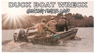 This Was Really Scary!! // Public Land Duck Boat Wreck // Ep.5