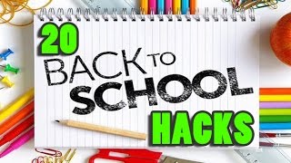 20 Back to School Life Hacks You Should Know! 📌