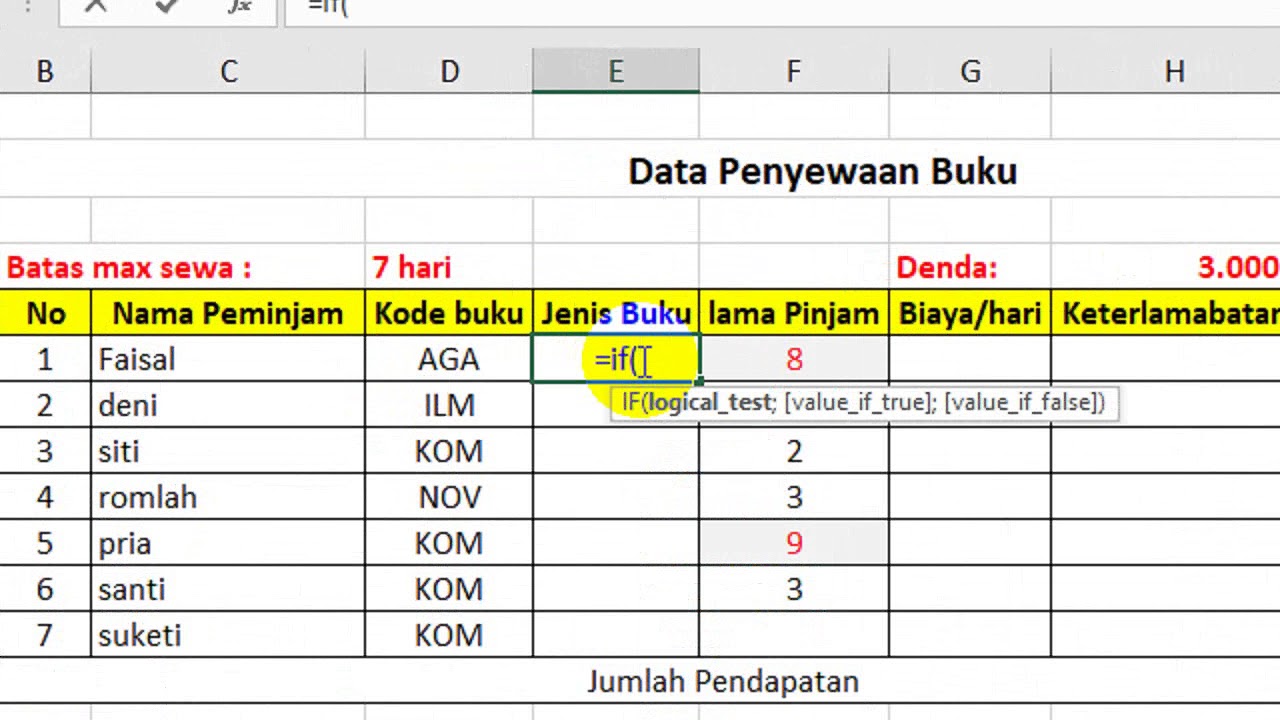 Contoh Soal Excel Dan Jawabannya Kumpulan Soal Pelajaran 3