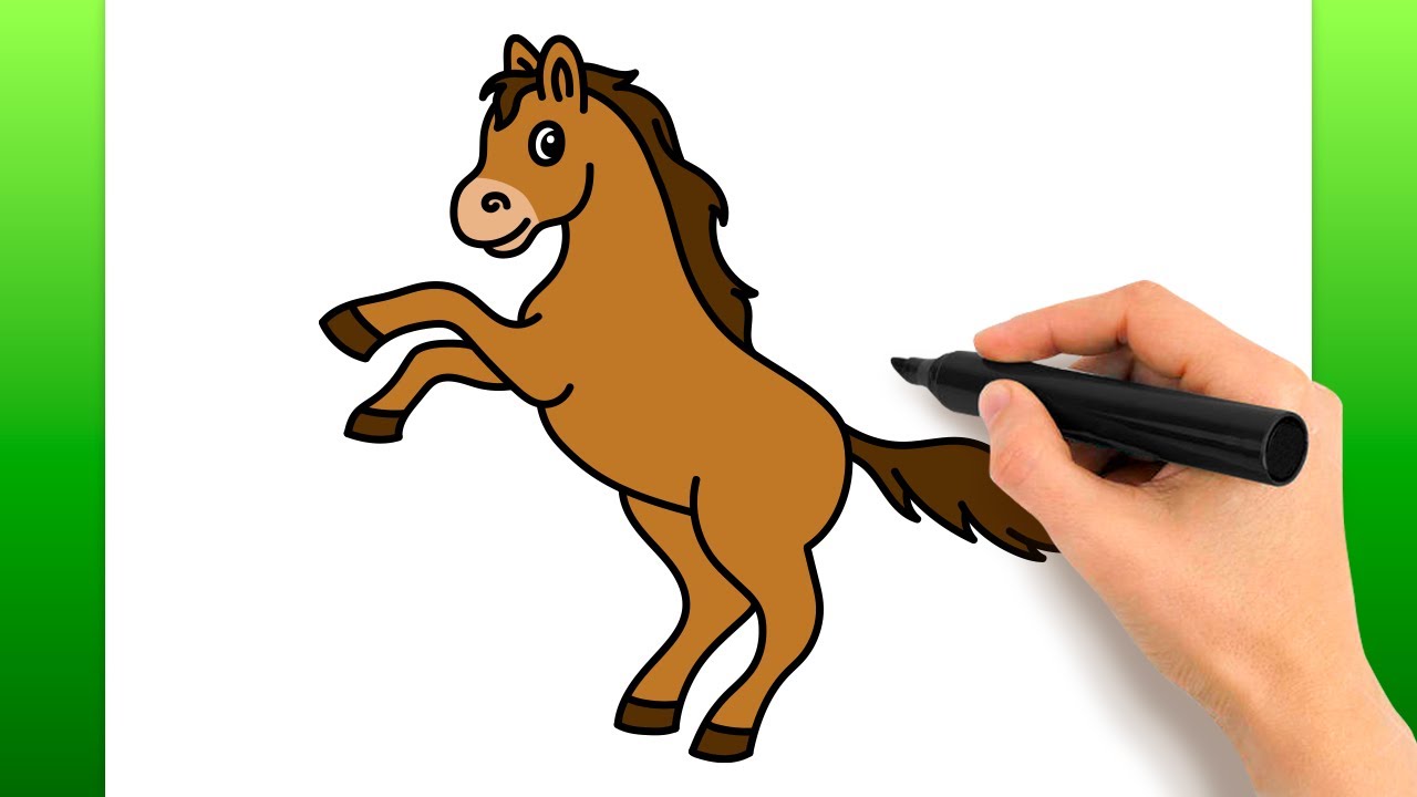 COMO DESENHAR UM CAVALO FOFO KAWAII 