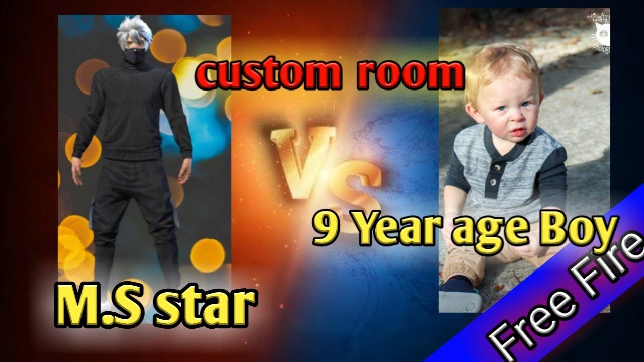 Free Fire custom Room 1 VS 1 Fight One Tab Head Shot 9 Year age boy