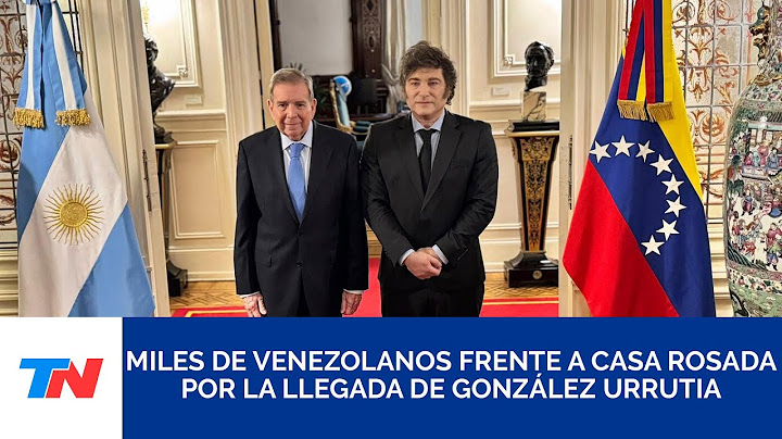 MILEI RECIBE A GONZÁLEZ URRUTIA | Miles de venezolanos esperan su llegada en Plaza de mayo