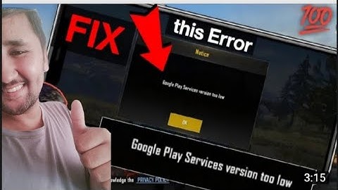 Fix  Google Play Services version too low | Pubg Mobile | Issue Solve#issue #solve #pubgmobile