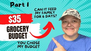 Part 1: YOU Chose MY Budget || $35 Grocery Budget For My Family Of 5