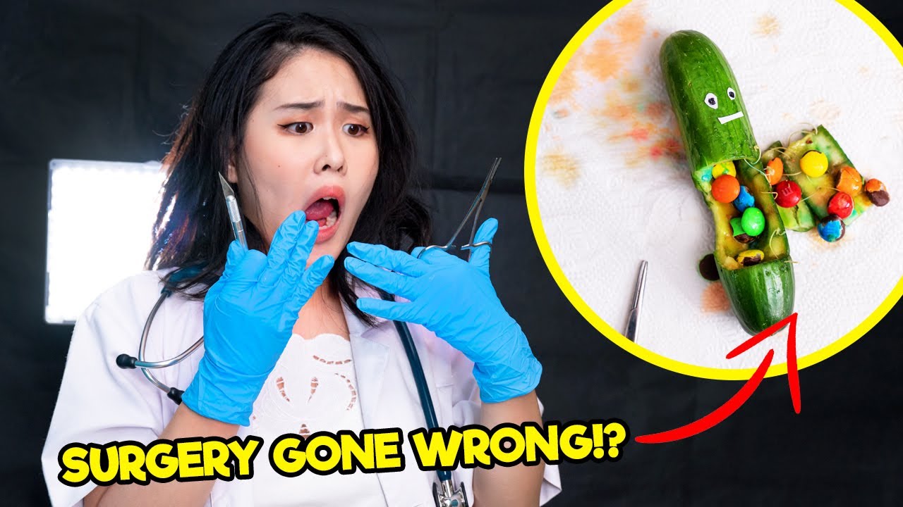 I did SURGERY on a CUCUMBER  - Time of the Month #15 | MiniMoochi