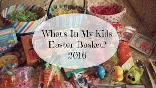 What&#39;s In My Kids Easter Basket? | Ages 5, 3, 1