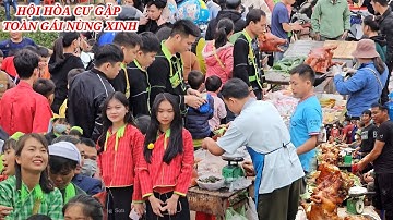 LỄ HỘI HÒA CƯ CAO LỘC GẶP TOÀN EM GÁI NÙNG XINH GÁI Đông Kín Người Đi Hội Nhiều Trò Chơi Hay TLS