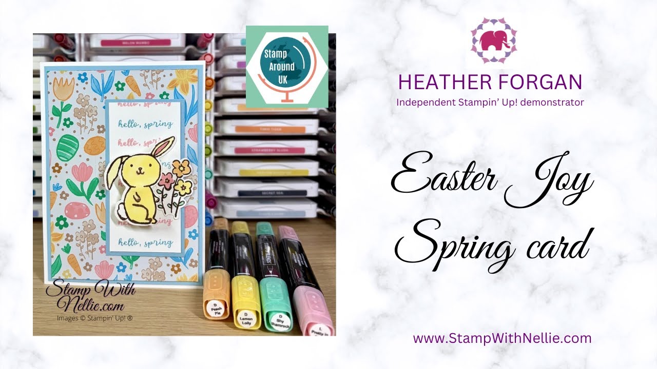 Как сделать милую весеннюю открытку «Пасхальная радость» с помощью нового инструмента Stampin' Po...