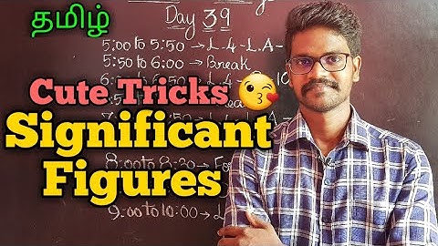 What|Significant|Figure|Physics 11|Tamil|MurugaMP