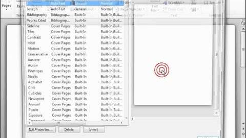 Word 2010 Tutorial Using Building Blocks Microsoft Training Lesson 14.1