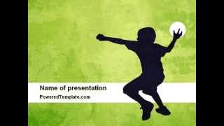 Playing Ball PowerPoint Template by PoweredTemplate.com